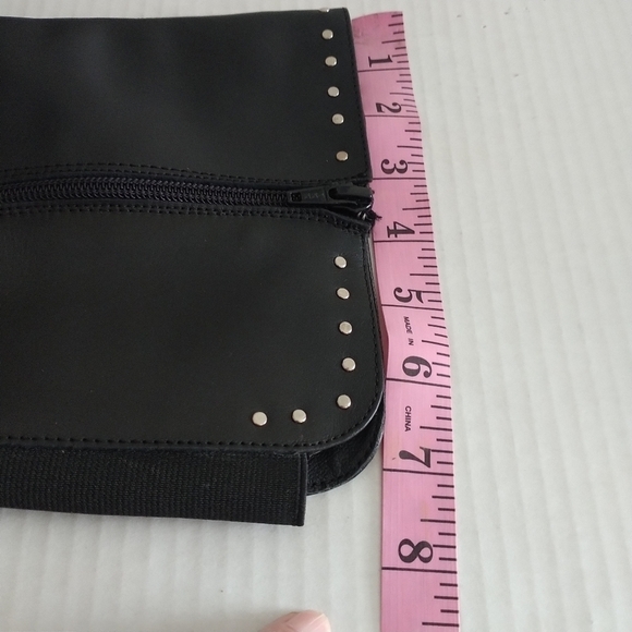 Steve Madden Steven Comfort Black Studded Leather Riding Boots Sz 6M - Picture 14 of 15